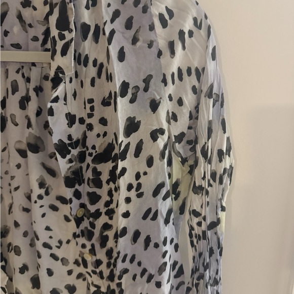Anthropologie Cloth and Stone Dip Dye Cheetah Buttondown - Picture 2 of 4